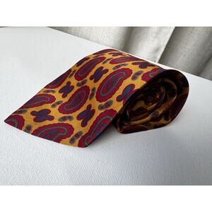 Vintage 90s Gianfranco Ferré Tie – Made in Italy – 100% Silk – Bold Paisley LUX